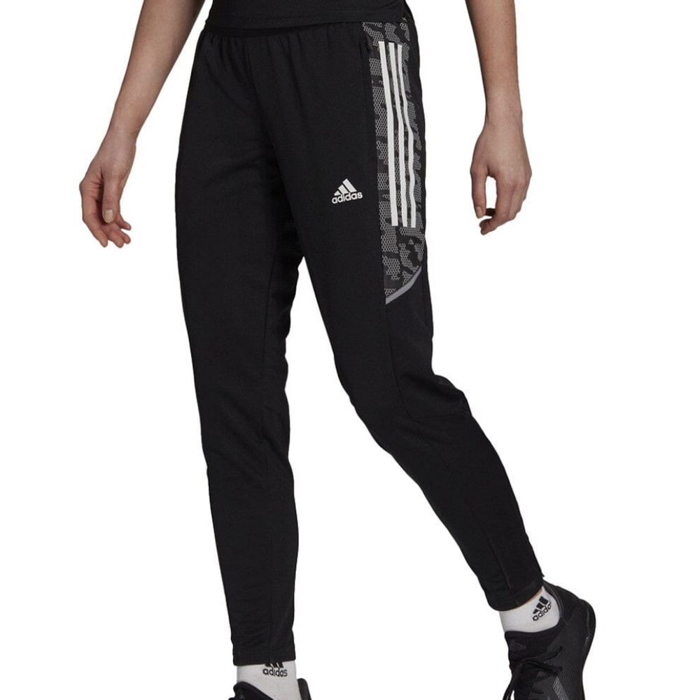 Adidas GE5423 Women's Condivo 21 Training Pants Black / White Sz Small